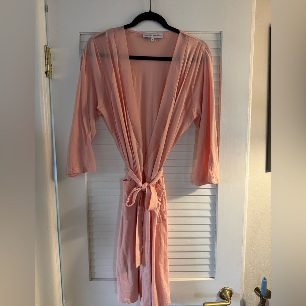 New! Laurence Tavernier Cotton Robe Sheer Cutout M